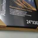 24x36 Snap Frame Black Poster Frames Set of 2 Front-loading Frame Metal Click Frame,Coating Aluminum Profile with High Definition Plexiglass