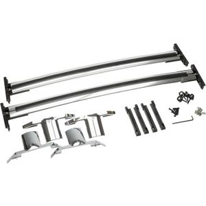 GM Accessories 19170765 Roof Rack Cross Rails Package in Bright Anodized Aluminum, black