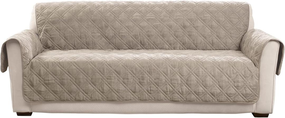 SureFit Mink Sofa Furniture Cover in Taupe