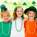 2 x Amscan Festive Multicolor St. Pat's Glow In The Dark Word Beads - 33" (Pack of 6) - Eye-Catching Design - Perfect for St. Patrick's Day & Night Celebrations