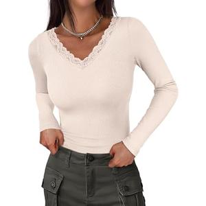 Beige T-Shirt with Sleeves for Girls, Size S