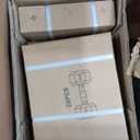 Fitvids 100 LB Rubber Coated Hex Dumbbell Set with Storage Rack, 5-25LB Hand Weight Set with Anti-Slip Grip for Home Gym