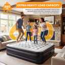 NEWBULIG Twin Air Mattress 18 Inch with Built-in High Capacity Pump, Portable Blow Up Mattress 660 lbs Weight Capacity, Inflatable Air Bed for Home, Camping & Guest, Double Height&Non-Slip Bottom