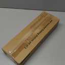 BAYKA Wall Shelves for Bedroom Decor, Floating Wall Shelves for Living Room Kitchen Storage, Wall Mounted Rustic Wood Shelves for Kids Books, Corner Shelves for Bathroom(White and GoldSet of 3)