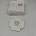 50 Pcs Cupcake Boxes Individual Cupcake Containers Pre-Assembled Single Cupcake Boxes 3.5"x3.5"x3.5" with 50 Pcs Inserts for Cupcakes Muffins Party Favors, (White)