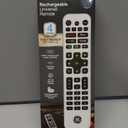 GE Rechargeable TV Remote Control, Universal Remote Control, Backlit Buttons, Samsung TV Remote Control Replacement for Smart TVs, Apple TV, Sony, Roku Replacement Remote, LG TV, 4-Device, 80984