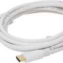 Nippon Labs NMHD-10MM-WT 10-Feet High Speed HDMI with Ethernet cl2 Rating, White Cable M/M 28 AWG Gold Plated