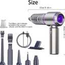 Airified Pro Car Vacuum, 3 in 1 New Pro V2 Portable 29000 Pa Suction Air Blower/Car Vacuum, Rechargeable High Power Cordless Vacuum Cleaner for Home, Long Lasting Battery Mini Vacuum Cleaner