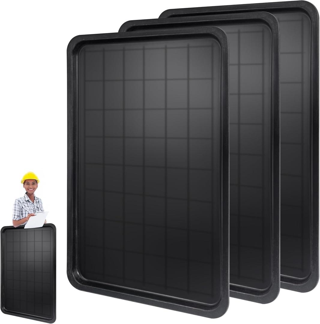 3Pcs Oil Drip Pan for Under Car, 35.2 x 23.4 Drip Pan for Car, For Under Car Plastic Auto Oil Drip Tray Car Oil Catch Pan Replacement Tray 3Pcs Oil Drip Pan for Under Car, 35.2 x 23.4 Drip Pan for Car, For Under Car Plastic Auto Oil Drip Tray Car Oil Catch Pan Replacement Tray