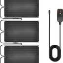 XHHEZQ Graphene Snow Melting Mats for Stairs, Non-Slip Rubber Heated Walkway Mat, Fast Ice Melt 3 in/ h, Safe & Energy Saving with Extended 50cm Cord, 20"x30" with 1 Plug 3pcs