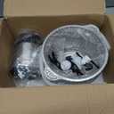 GANIZA Food Processors, Electric Food Chopper with Meat Grinder & Vegetable Chopper - 2 Bowls (8 Cup+8 Cup) with Powerful 450W Copper Motor - Includes 2 Sets of Bi-Level Blades for Fruits/Meat/Nuts (Black)