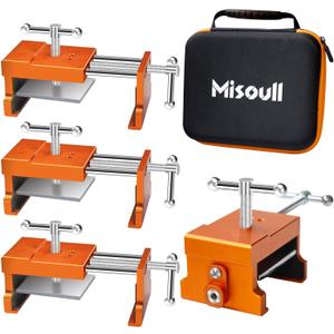 Cabinet Clamps, 4 Pack Heavy-Duty Steel Cabinet Claw Face Frame Clamps for Installing Cabinets