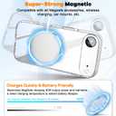 Misscase for iPhone 17 Air Magnetic Case,[Military Drop Protection] Clear Hard Plastics Cover, Camera Lens Protector,Compatible with MagSafe,Anti Yellowing Full Protection Cases-White