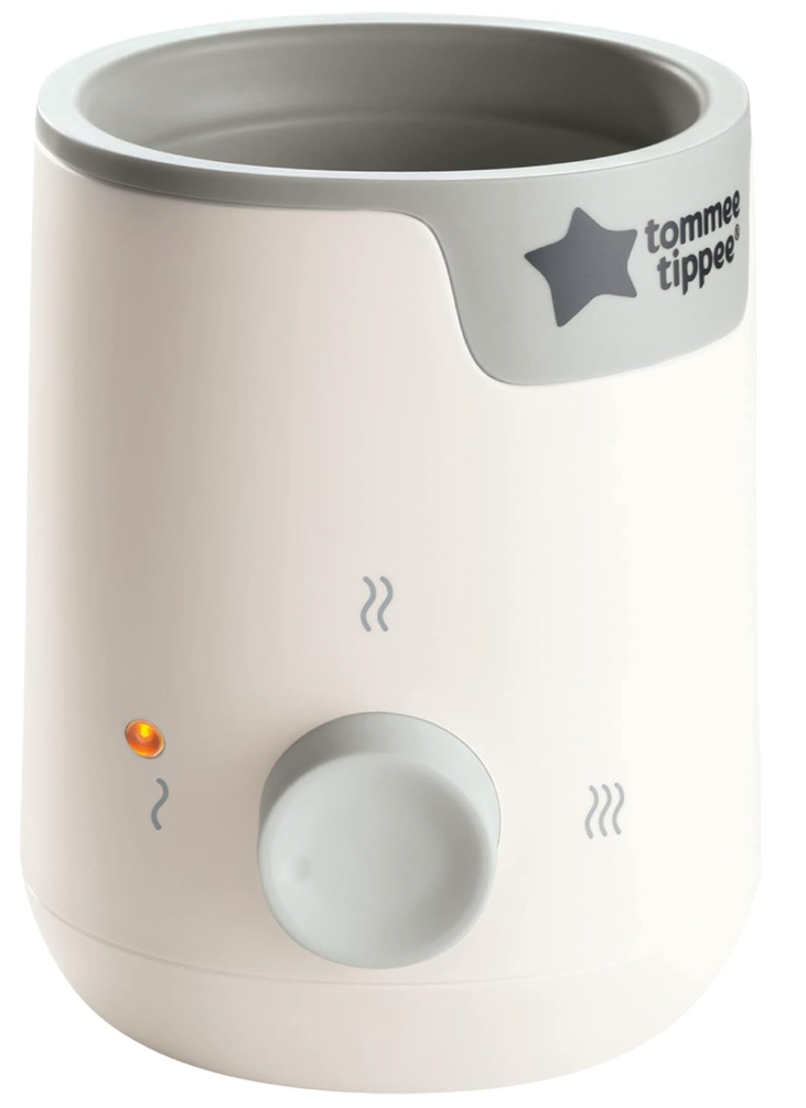Tommee Tippee Easiwarm Bottle Warmer, Warms Breast Milk and Formula Bottles to Body Temperature in Minutes, Automatic Timer, OneDial Operation, White