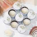 12 Pcs Bridesmaid Gift Scented Candles Valentine's Day Bridesmaid Proposal Candle Soy Wax Flower Candles Sets for Women Maid of Honor Wedding Bridal Shower Favors for Guests(White)