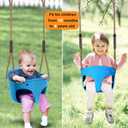 BeneLabel 600 LB Weight Capacity Full Bucket Toddler Swing Seat with Adjustable Height Rope from 4.2 to 6.7 FT High Back Bucket Seat Swing for Toddler - Cute Elephant Shape Design