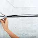 Moen Curved Adjustable Spring Tension No Drill Shower Curtain Rod for Bathroom, Chrome Finish, CSR2172CH