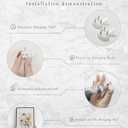 PHOPAGO Boho Geometric Framed Wall Art Mid-Century Bohemain Abstract Shape Illustration Neutral Modern Minimalist Painting Decorative Artwork 11x14in Natural Framed