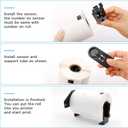 Replace for DK-1241 Die-Cut Large Shipping Label Rolls, 4''x 6''(102 mm x 151 mm) 200/Roll DK Labels Compatible with Brother QL-1050 1100 1110nwb Printer (1 Roll+1 Frame)