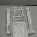 Expandable Shoe Rack Organizer - Adjustable Shoe Rack & Under Cabinet Shelf - for Shoe or Clothing Storage and Organization, Under Shelf Storage (White,2 Pcs)