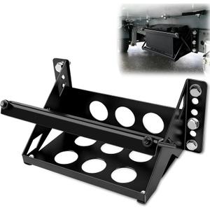 Heavy-Duty Metal Battery Mounting Tray Box, Universal Steel Bolt-In Bracket for Cars, Trucks, Boats, RVs, Trailers - Fits Batteries up to 10.63" x 7.06" x 7.5", Anti-Corrosion, Easy Installation