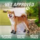 Dog Shoes for Small Dogs, Anti-Slip Dog Boots for Winter Snow, Hot Pavement, Dog Booties & Paw Protectors for Hardwood Floors Size 0