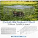 24 x 24 x 14 Inches Folding Live Humane Animal Trap, Easy, Safety