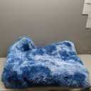 TABAYON Shaggy Tie-Dyed Dark Blue Rug, 2x3 Area Rugs for Living Room, Anti-Skid Extra Comfy Fluffy Floor Carpet for Indoor Home Decorative