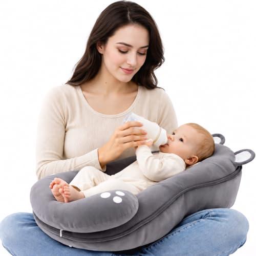 Puzynro Anti Reflux Pillow Baby Wedge Feeding Pillow for Comfortable Nursing