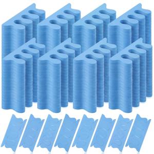 Mumufy 250 Pairs Blue 500 Pcs Sponge Toe Separators Kit for Pedicure - Soft Toe Spacers, Finger Dividers for Nail Art Painting, Manicure, Toenail Polishing, Spa Treatment for Women