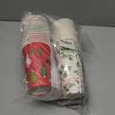 36 PCS Christmas Disposable Coffee Cups, 16 OZ Christmas Winter Party Paper Cups with Lids and Sleeves, To Go Coffee Cups for Hot and Cold Drinks, Winter Xmas Party Supplies Decorations