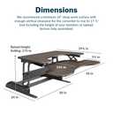 Vari Pro Plus 36 Standing Desk Converter – Spring-Loader Lift – Espresso