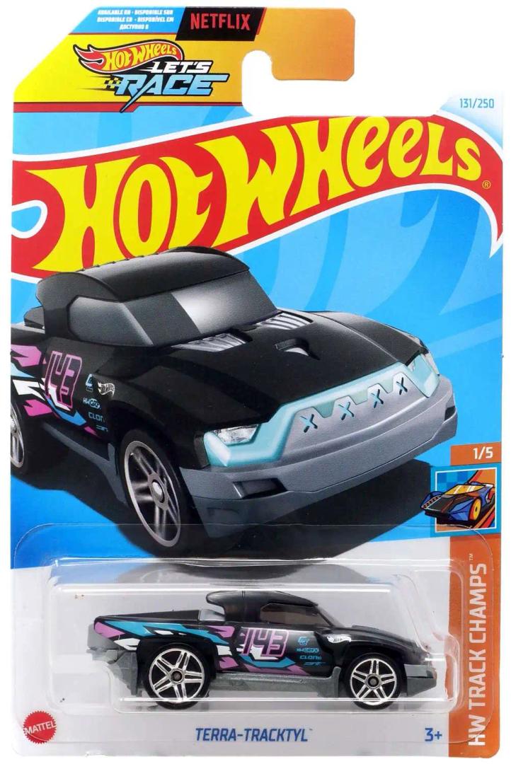 Pack Of 3 Hot Wheels Cars (Lolux, Turbine sublime, Terra- Tracktyl)
