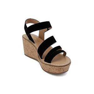 Soda “Sheet” ~ Women Round Toe Multi Strap Wedge Sandal, Size 10