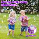 PANACARE Steering Wheel Bubble Machine, Automatic Bubble Blowing Machine Toy Children 10000+ Bubbles/Min with Bubble Solution for Wedding/Birthday/Party/Easter, Outdoor Gift for Boys and Girls