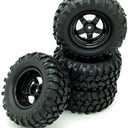 4x 1:10 RC Off-Road Car Wheel Tires 5 Spokes Wheel Rim 12 mm Hex RC Parts