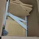 VASAGLE 5-Tier Corner Shelf Stand, Boho Corner Bookshelf with Polyrattan Sides, Plant Stand for Living Room Bedroom Study Kitchen, Oak Beige ULLS588Y57