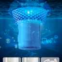 Brightown Floating Pool Lights Solar Powered 2 Pack, RGBWW Solar Pool Lights Chlorine Tablet Floater with 20+ Light Effects, Remote Control, IP68 Waterproof Pools Light for Pools, Hot Tubs, Party