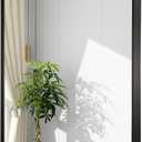 30x36 Inch Black Wall Mirror for Bathroom, Brushed Metal Framed Mirror with Rounded Corner, Rectangle Bathroom Vanity Mirror for Bedroom or Living Room, Horizontal/Vertical