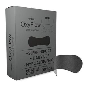 OxyFlow Nasal Strips for Breathing- for Sensitive Skin, Nose Strips for Snoring, Nasal Congestion Relief, Nasal Tape, Breathe Right, Athletic Nasal Strips, Extra Strength, Universal Fit. 2 Pack