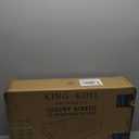 King Koil Luxury Air Mattress Queen with Built in Pump, Integrated Premium Pillow Inflatable Airbed for Guests, Camping & Home  (Black)