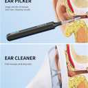Ear Wax Removal Tool Camera - FSA/HSA Eligible Ear Irrigation Flushing System & Ear Cleaner with Camera 1080 HD, Ear Flushing Kit for Adults with One-Piece Waste Tank, Earwax Removal Kit White XL