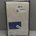 100% Blackout Shield Linen Blackout Curtains for Bedroom 84 Inches Long, Back Tab/Rod Pocket Living Room Drapes, Thermal Insulated Blackout Curtains 2 Panels Set, 50" W x 84" L, Cream