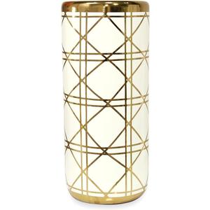 ZOEJADE Porcelain Ceramic Umbrella Stand Umbrella Holder Modern Style Floor Vase for Storing Canes Walking Sticks for Entryway Indoor 18'' High