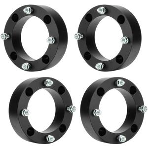 ILONPA 4pcs 4x156 2 inch (50.8mm) ATV Wheel Spacers w/ 131mm Bore Compatible with Polaris Ranger RZR Sportsman Xplorer 400 500 600 700 800 3/8"-24 Studs, Not Hubcentric Wheel Adapters