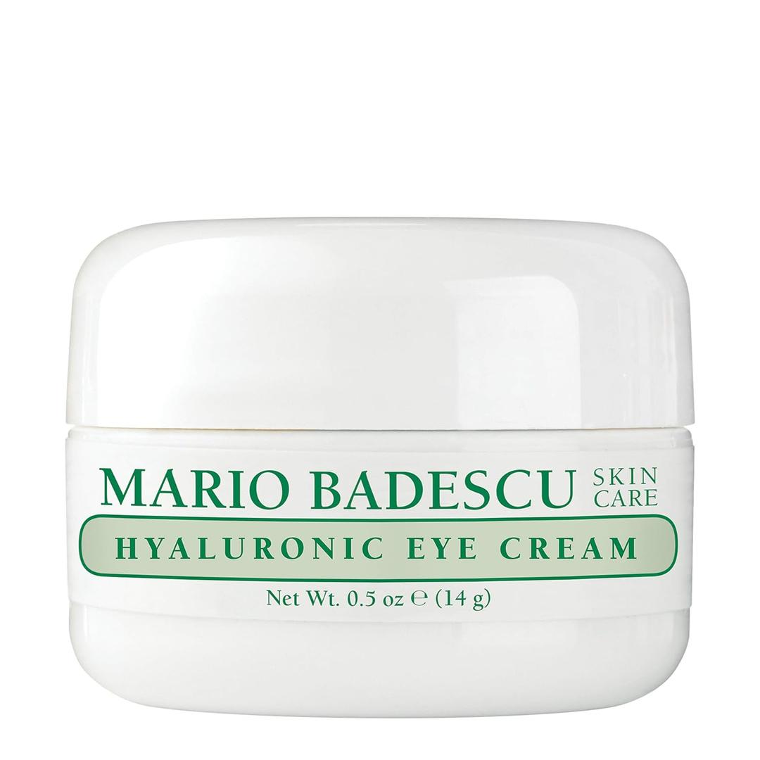 Mario Badescu Eye Cream for Dark Circles and Puffiness Hyaluronic, Caffeine or Glycolic Hydrating, Firming and Anti Aging Overnight Under Eye Care Treatment for Fine Lines and Wrinkles