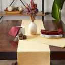 DII Eco-Friendly Fine Ribbed Collection Placemat Set, 13x19, Honey Gold