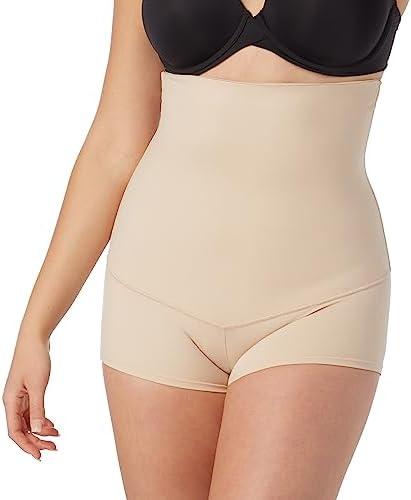 Maidenform Women's Shapewear Underwear, High-Waisted Body Shaper Shorts, Shapewear Tummy Control Boyshort, size large