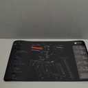 Falko Tactical Gun Cleaning Mat for Glock - Double Thickness Gun Mat - HD Exploded Diagram Including Parts List, Lubrication Points and Disassembly Steps (20 by 12 Inches)