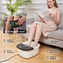 Foot Soaking Tub, Foot Spa Bath Massager with Heat, Epsom Salt,Bubbles, Vibration and Red Light,Foot Soaker, Birthday Gifts for Mom Dad Women Men Her Him